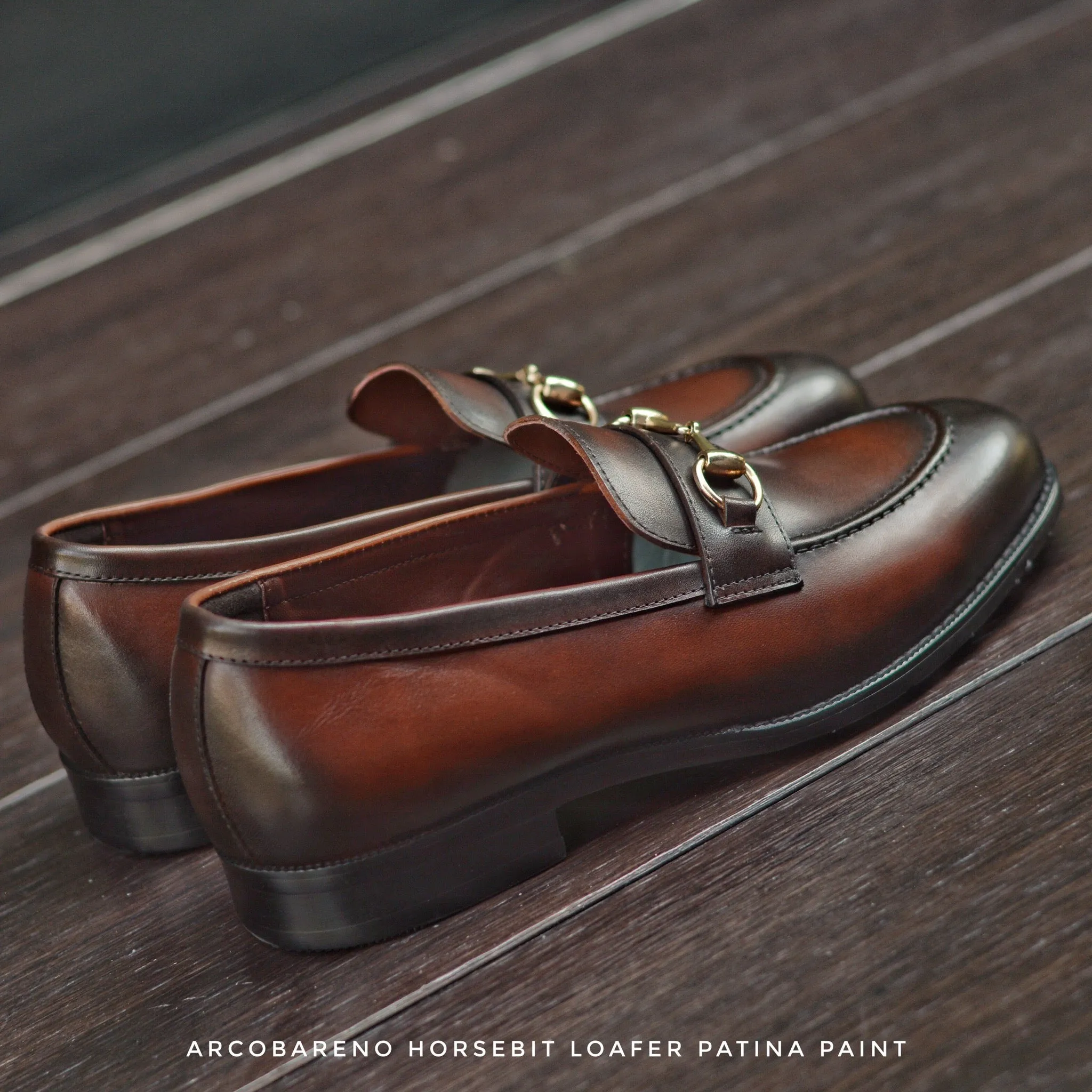 702 Horsebit Loafer Patina Paint