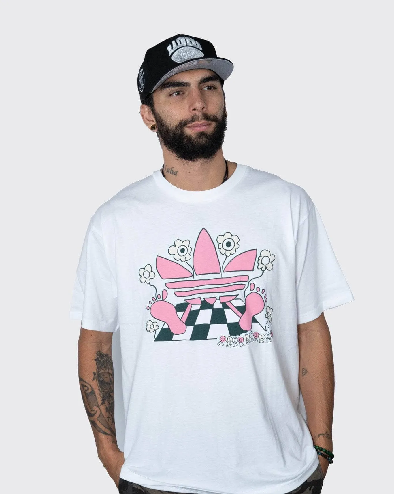 adidas cartoon trefoil tee