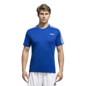 Adidas Men's Classic 3 Stripes Tee (Blue Beauty)