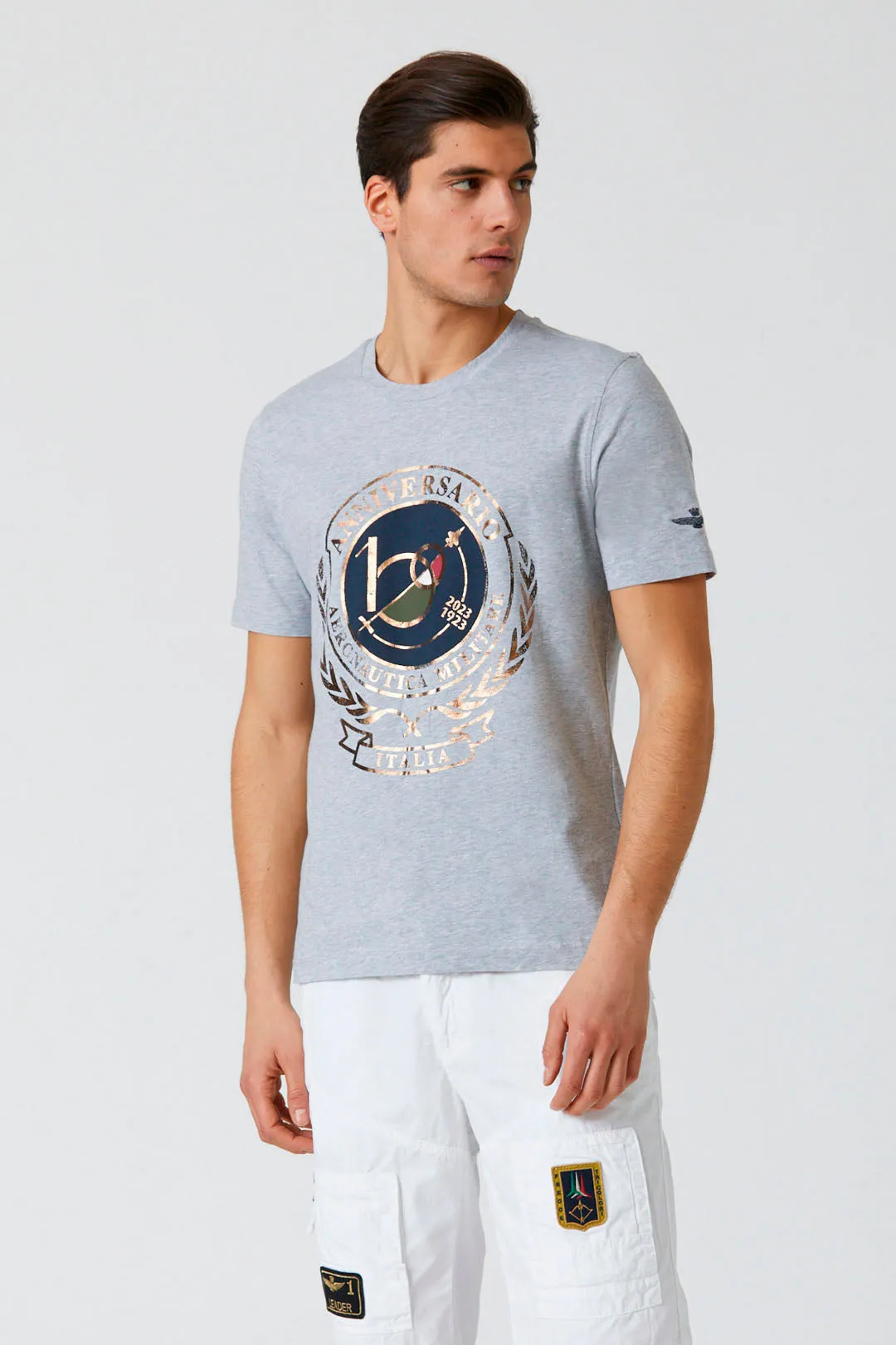 AERONAUTICA MILITARE -T-SHIRT STAMPA CENTENARIO AM 231TS2118J594