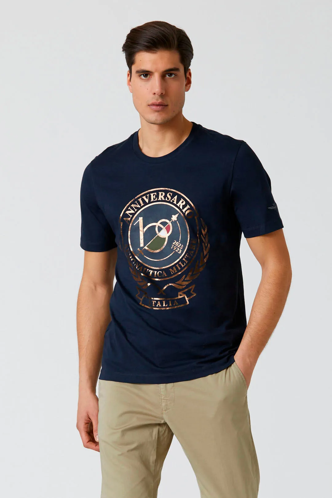 AERONAUTICA MILITARE -T-SHIRT STAMPA CENTENARIO AM 231TS2118J594