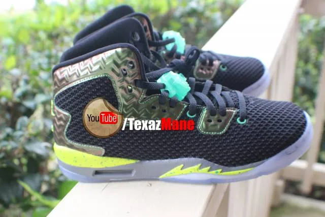 Air jordan spike 40 x green