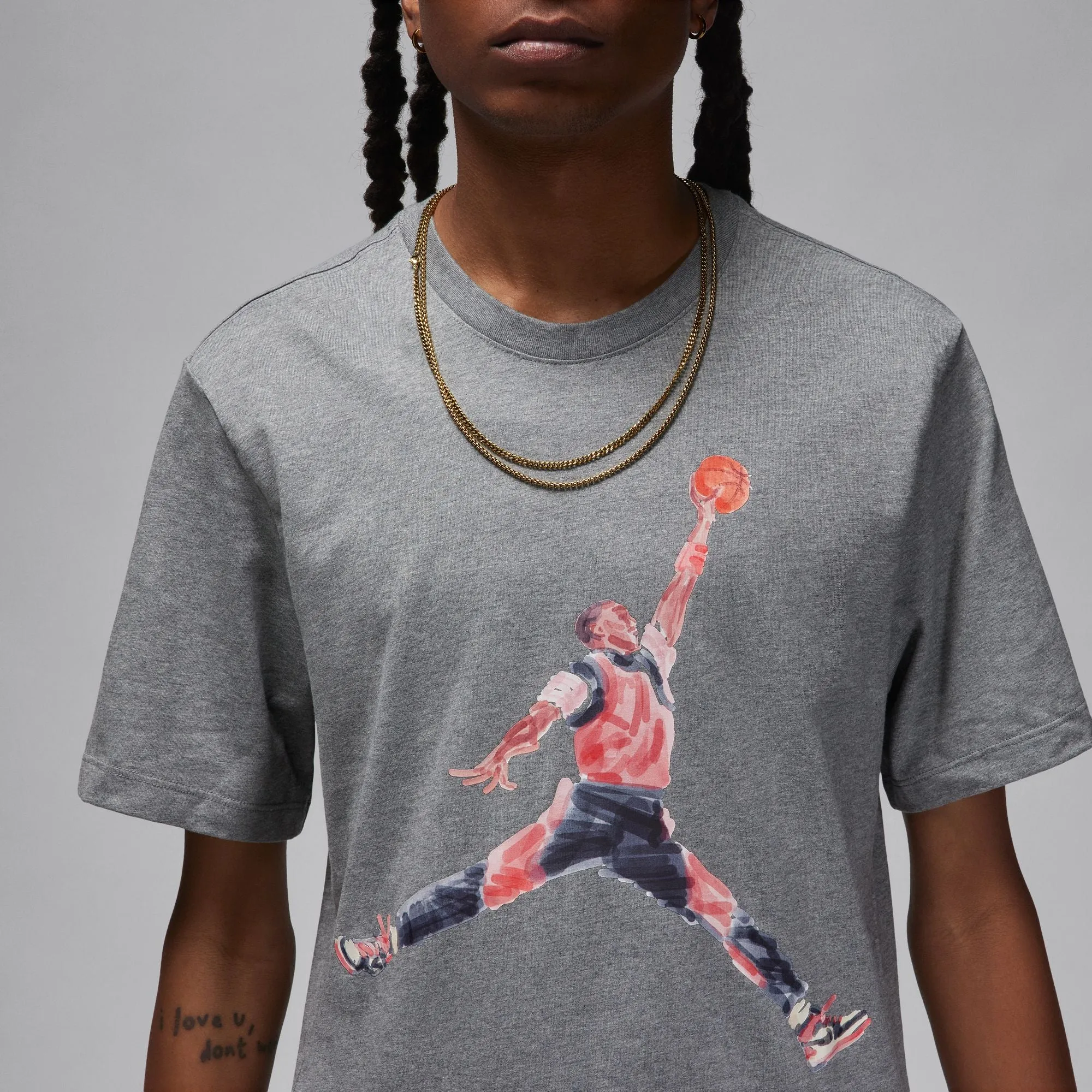 Air Jordan Watercolor Tee (Carbon Heather)