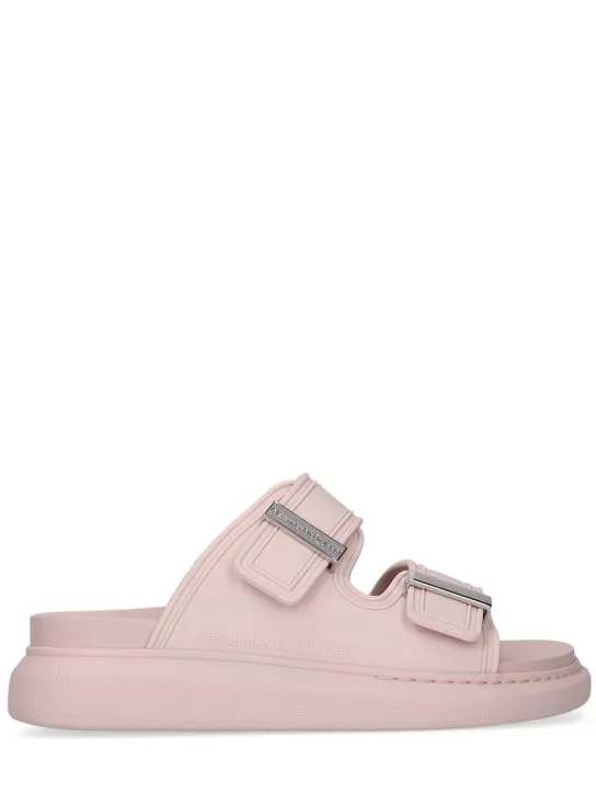 Alexander McQueen   50mm rubber slide sandals 