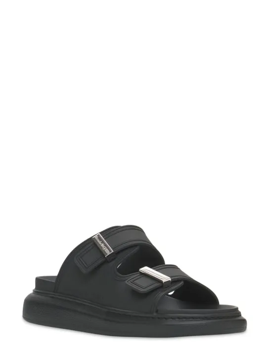 Alexander McQueen   50mm rubber slide sandals 