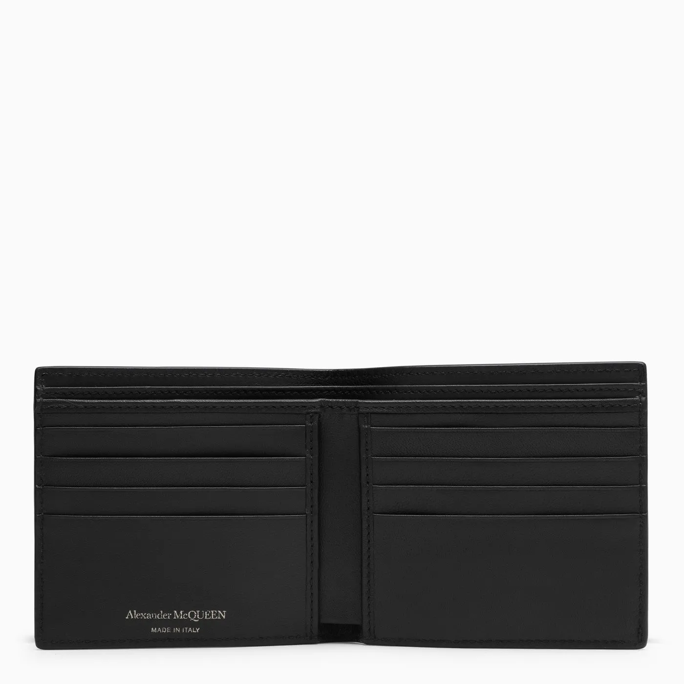 Alexander McQueen    Alexander Mc Queen Black/White Leather Wallet With Logo