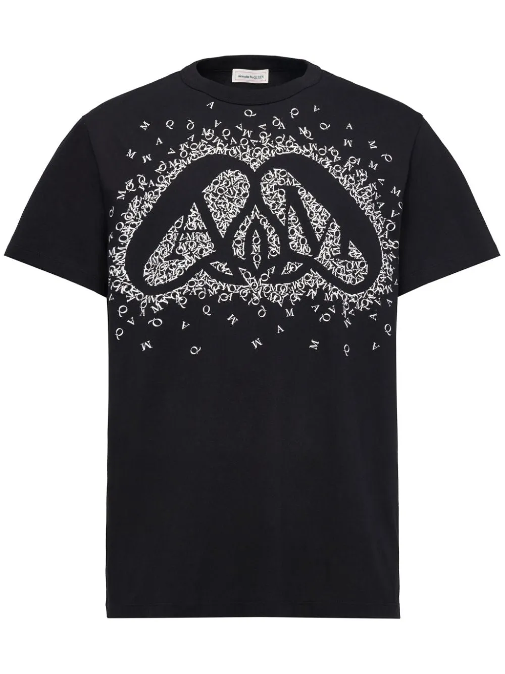 Alexander McQueen    Alexander Mc Queen Exploded Charm Cotton T Shirt