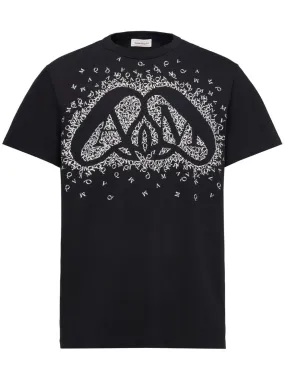 Alexander McQueen    Alexander Mc Queen Exploded Charm Cotton T Shirt