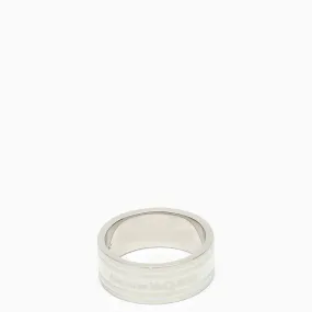 Alexander McQueen    Alexander Mc Queen Ivory Ring With Logo