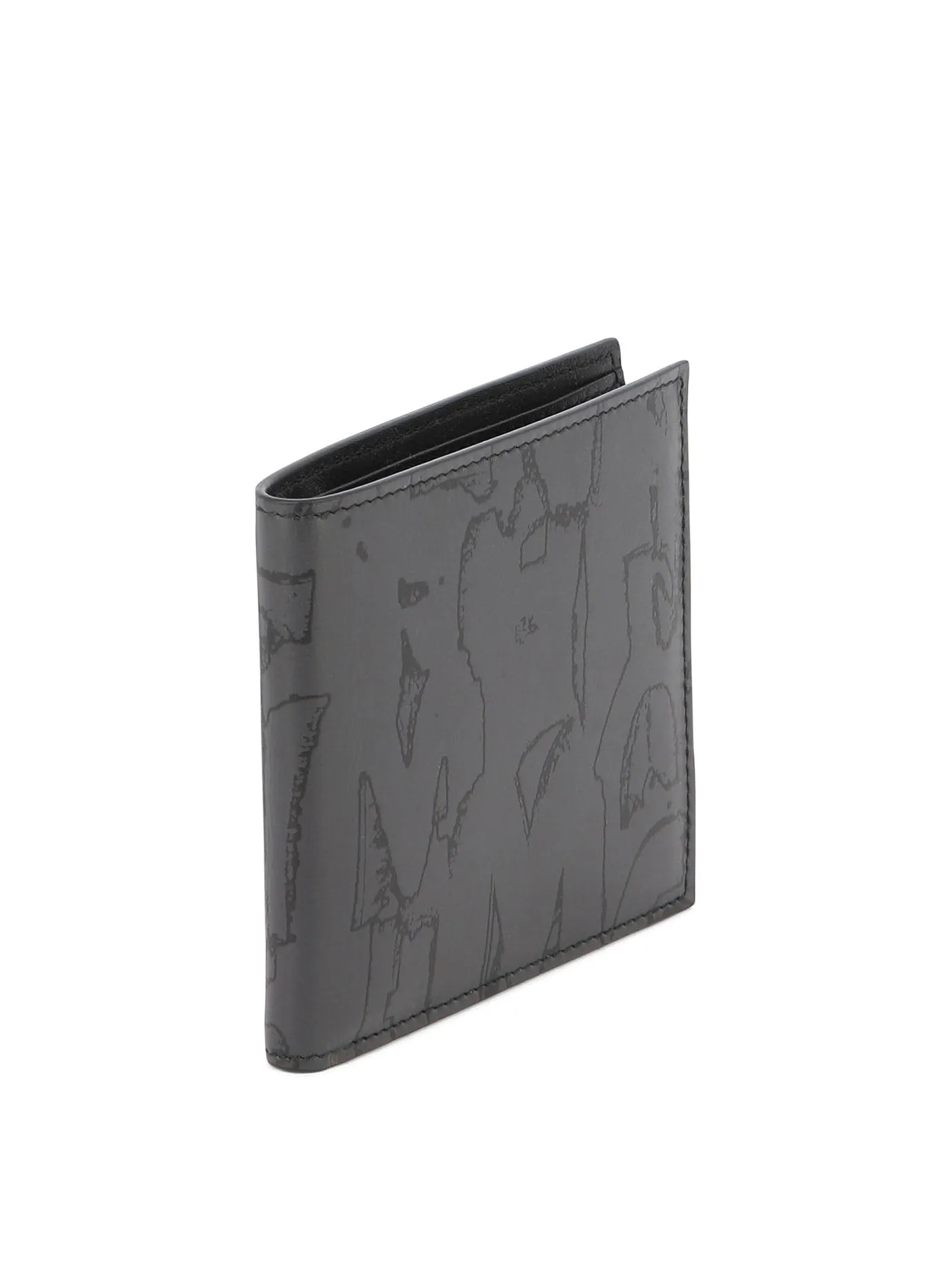 Alexander McQueen    Alexander Mc Queen Mc Queen Graffiti Billfold Wallet