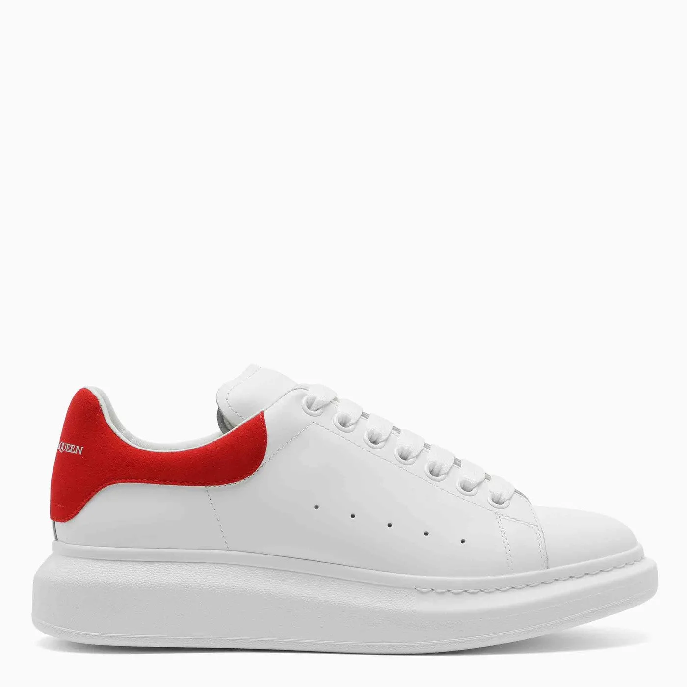 Alexander McQueen    Alexander Mc Queen Men's White/Red Oversize Sneakers