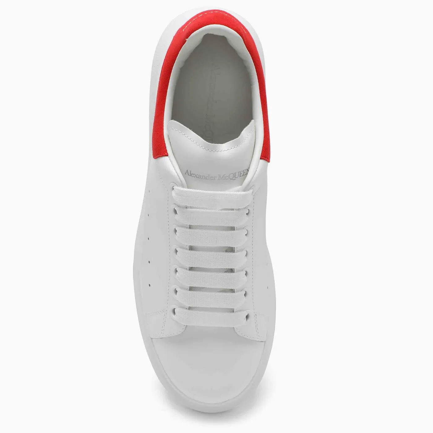 Alexander McQueen    Alexander Mc Queen Men's White/Red Oversize Sneakers