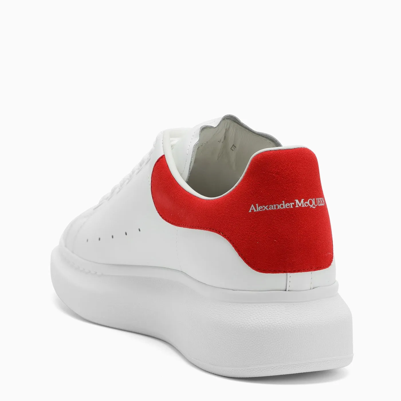 Alexander McQueen    Alexander Mc Queen Men's White/Red Oversize Sneakers