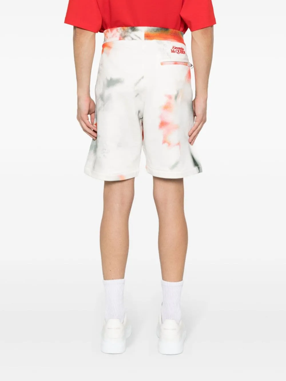 Alexander McQueen    Alexander Mc Queen Obscure Flower Cotton Shorts