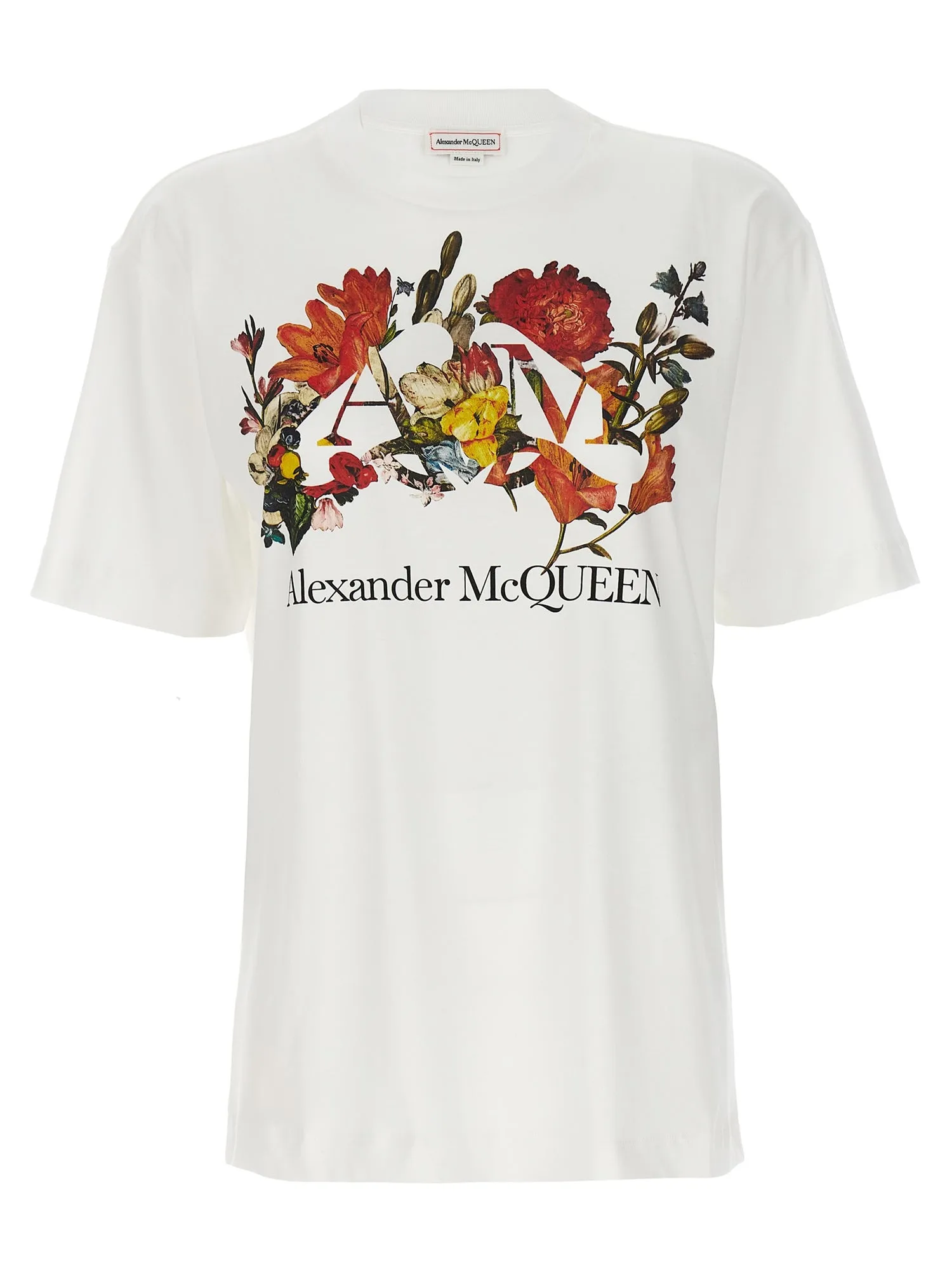 Alexander McQueen    Alexander Mcqueen Dutch Flower Print T Shirt