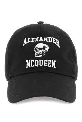 Alexander McQueen    Alexander Mcqueen Embroidered Logo Baseball Cap