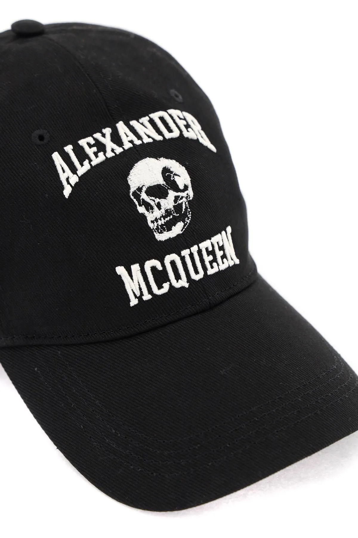 Alexander McQueen    Alexander Mcqueen Embroidered Logo Baseball Cap