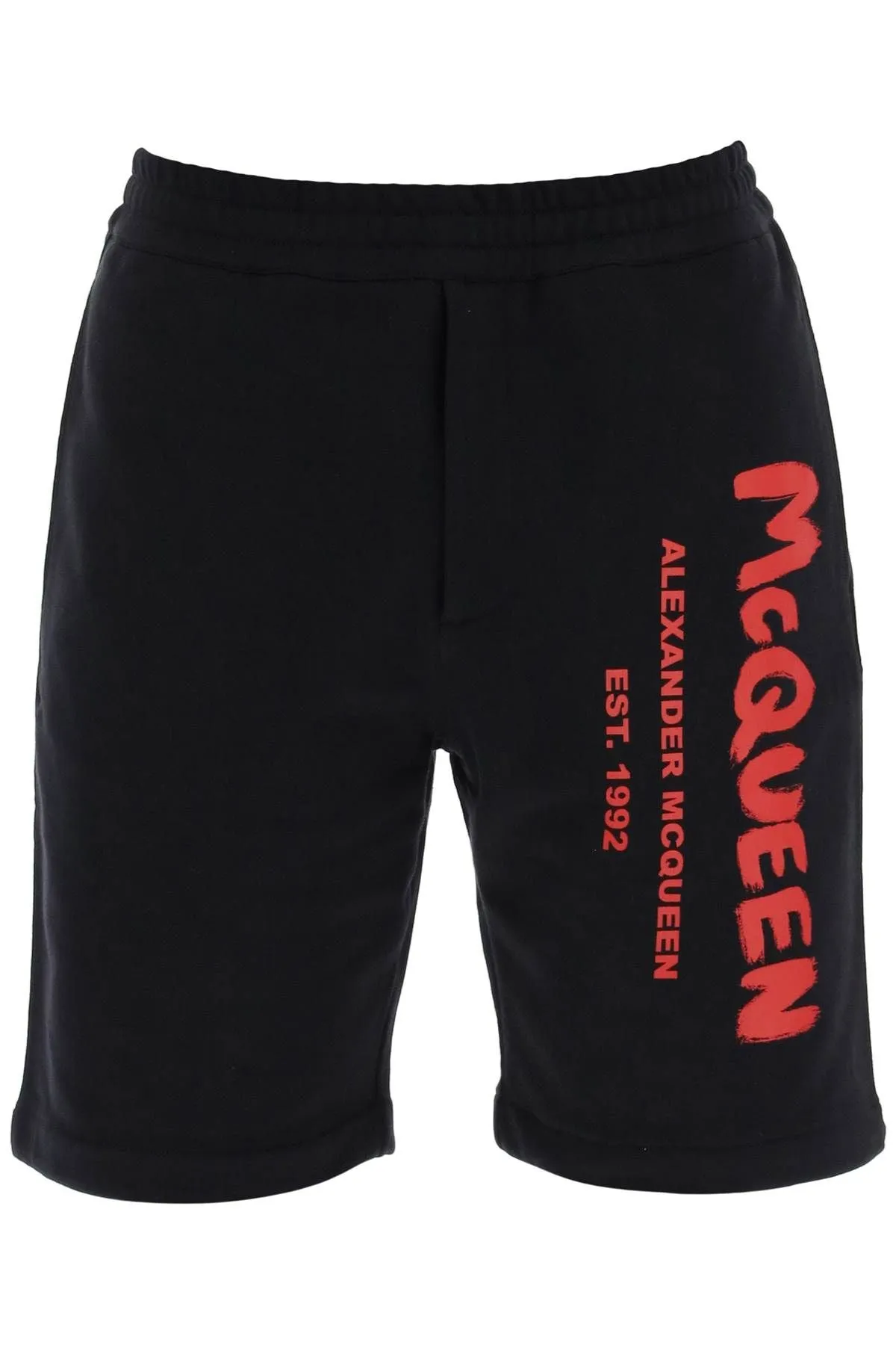 Alexander McQueen    Alexander Mcqueen Jersey Graffiti Sweatshorts