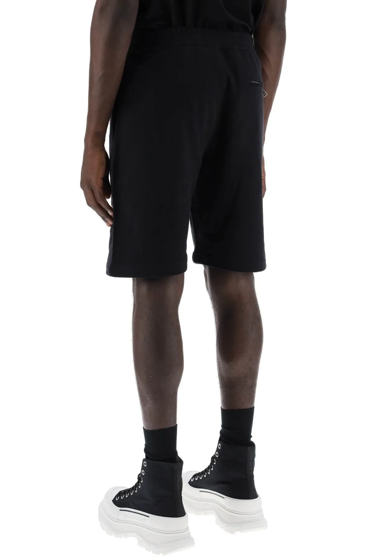 Alexander McQueen    Alexander Mcqueen Jersey Graffiti Sweatshorts