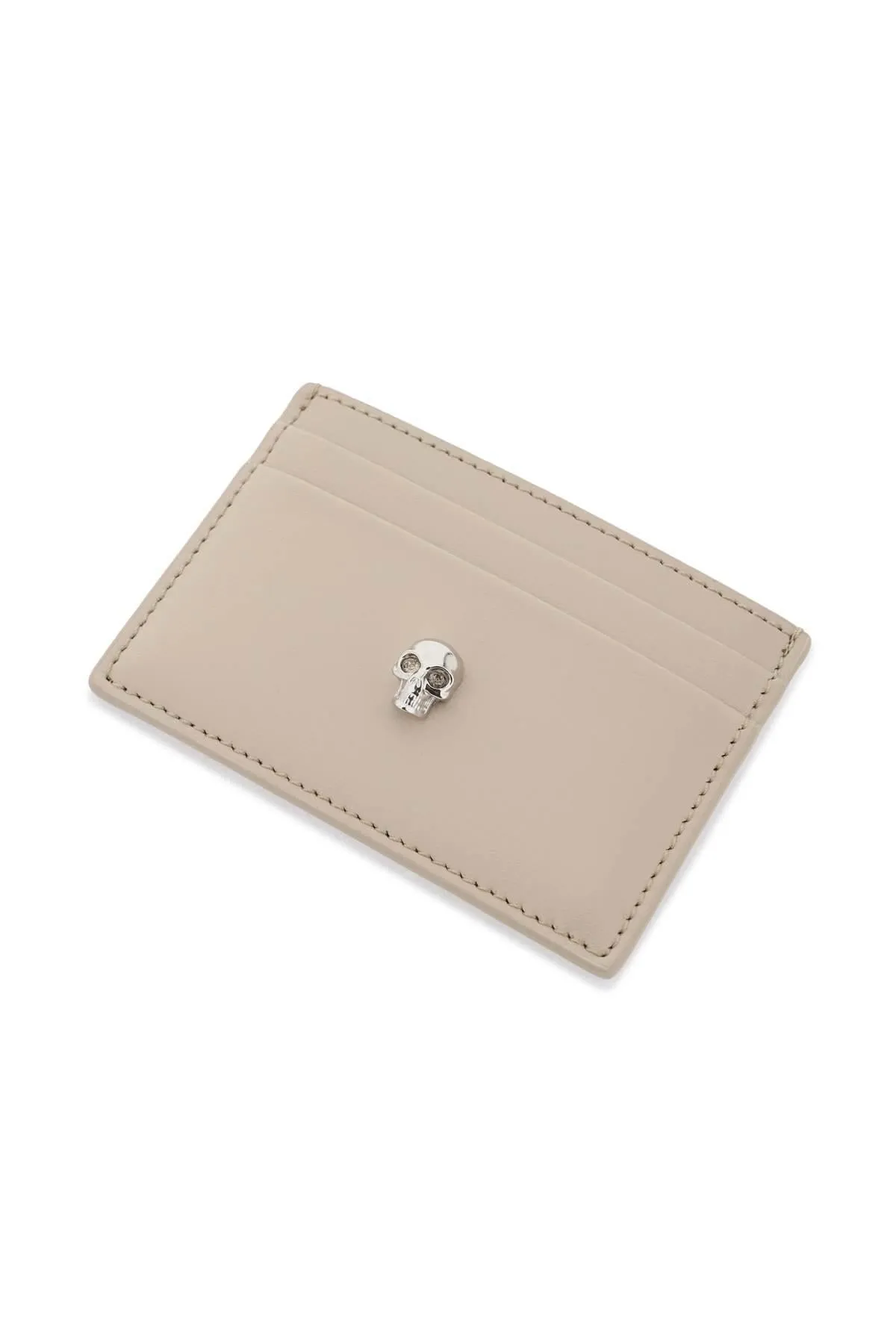 Alexander McQueen    Alexander Mcqueen Saffiano Leather Skull Card Holder