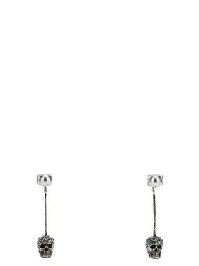 Alexander McQueen    Alexander Mcqueen 'Skull' Pearl Earrings