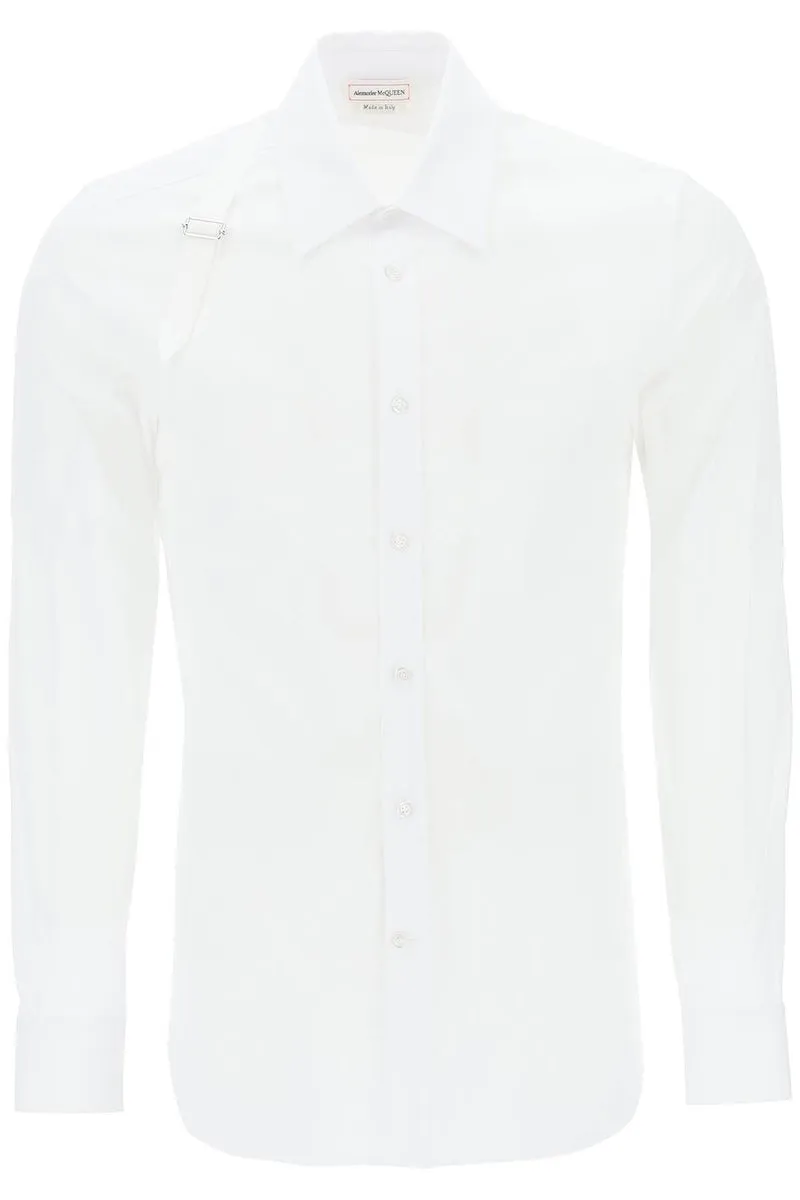 Alexander McQueen    Alexander Mcqueen Stretch Cotton Harness Shirt