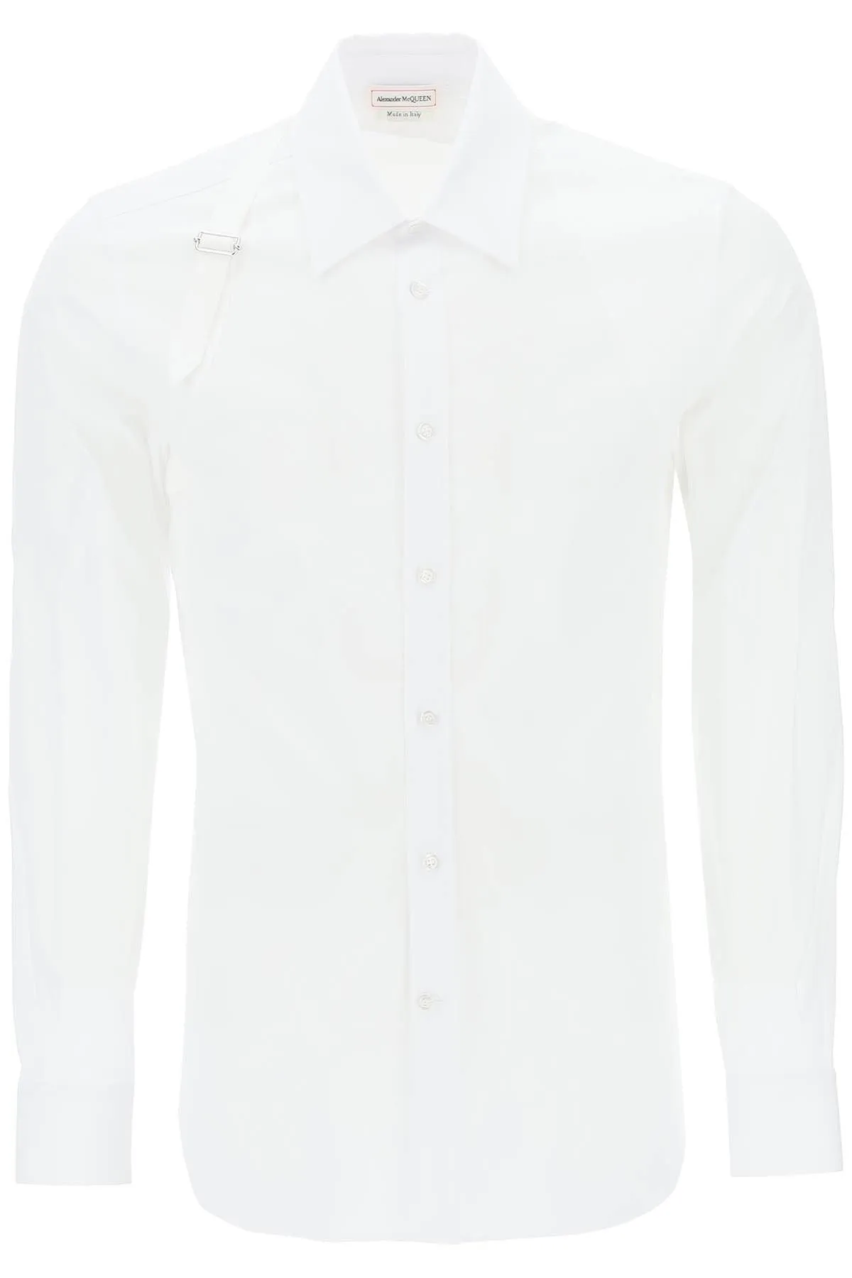 Alexander McQueen    Alexander Mcqueen Stretch Cotton Harness Shirt