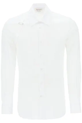 Alexander McQueen    Alexander Mcqueen Stretch Cotton Harness Shirt