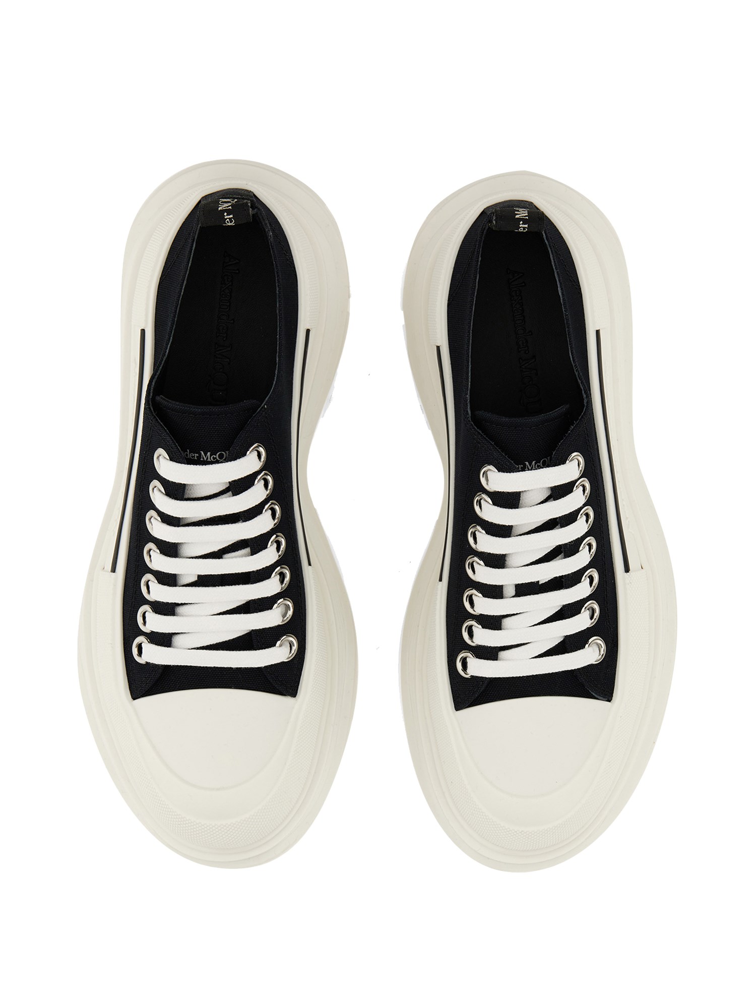 ALEXANDER McQUEEN    CANVAS TREAD SLICK SNEAKER