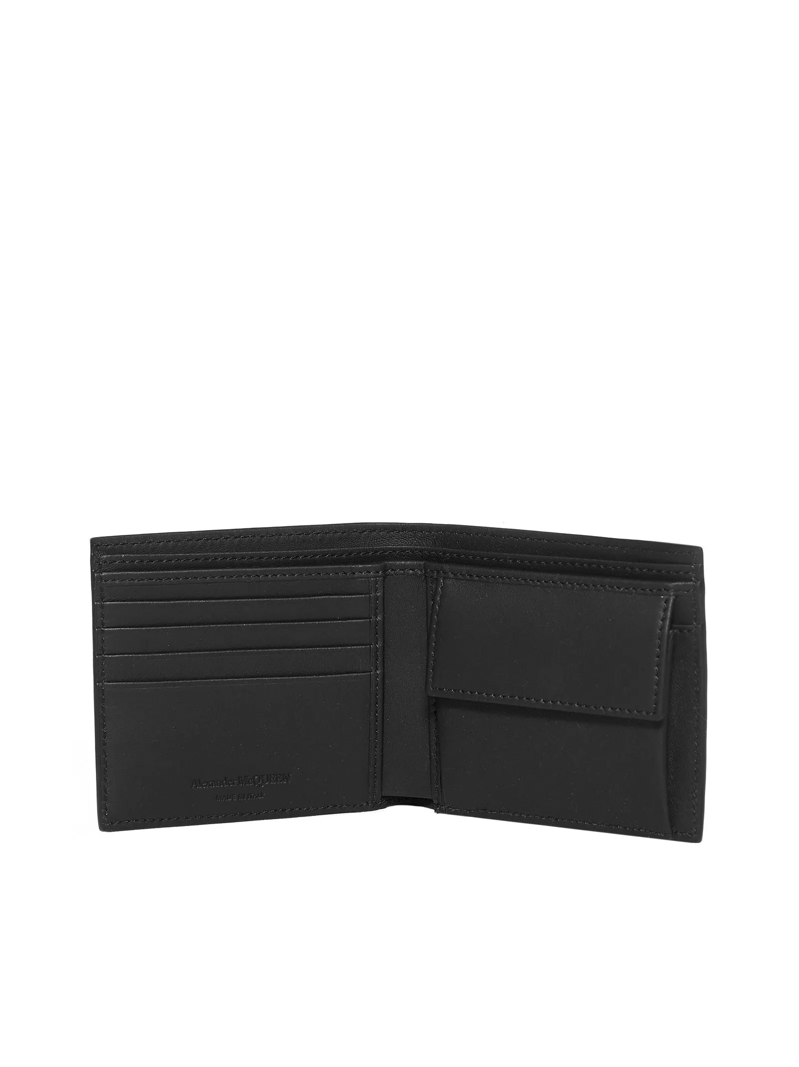 Alexander McQueen Graffiti Logo Printed Bi-Fold Wallet