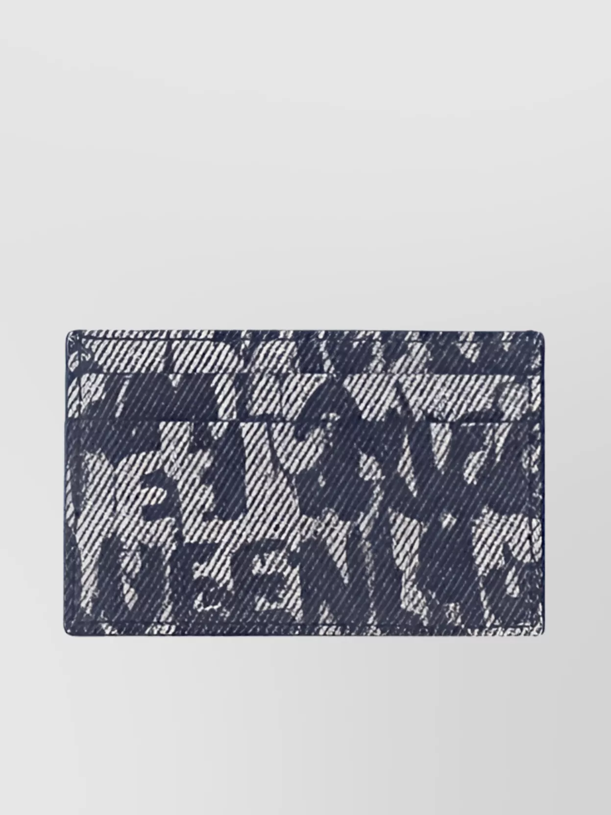 Alexander McQueen   Graffiti monogram cotton card holder