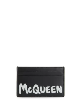 Alexander mcqueen  Leather card holder - Black