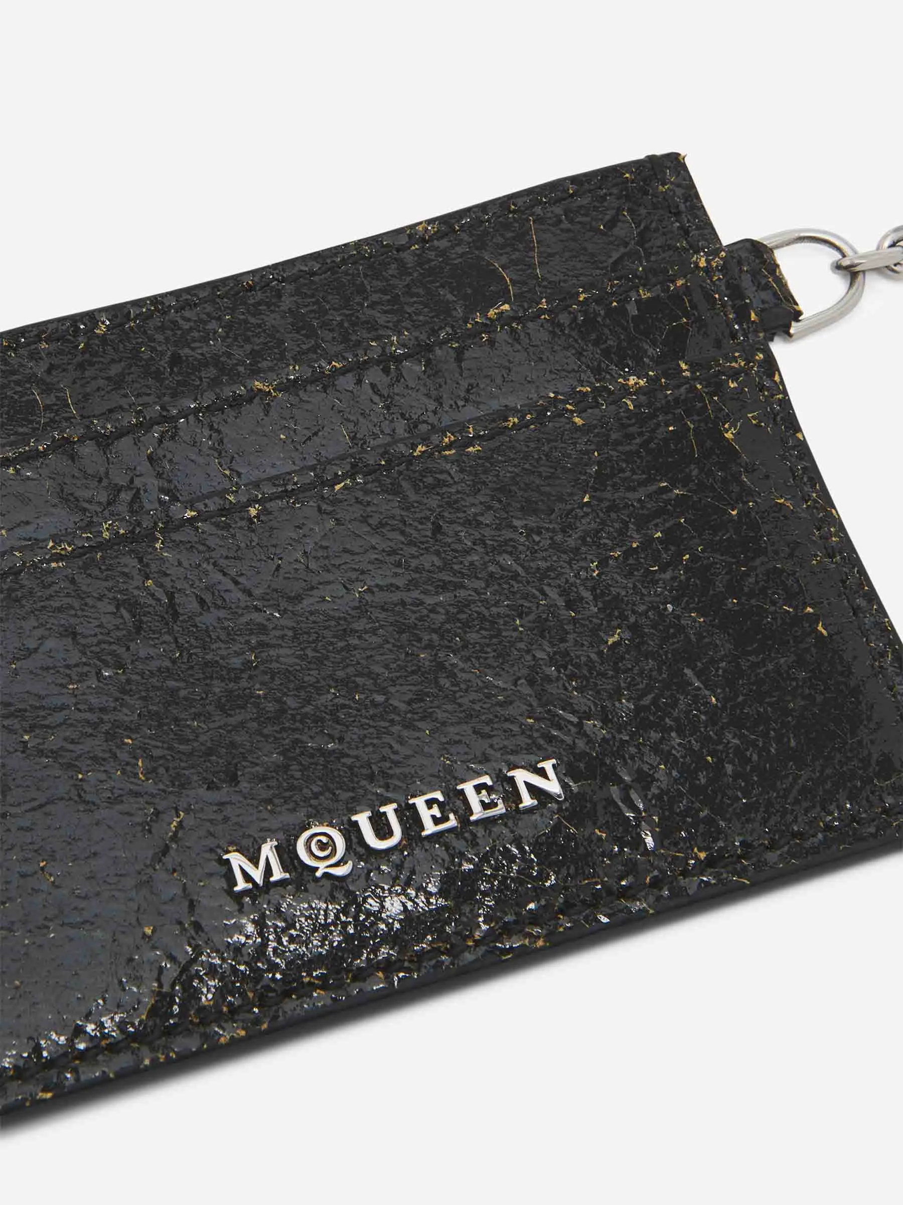 Alexander McQueen Leather Chain Card Holder 