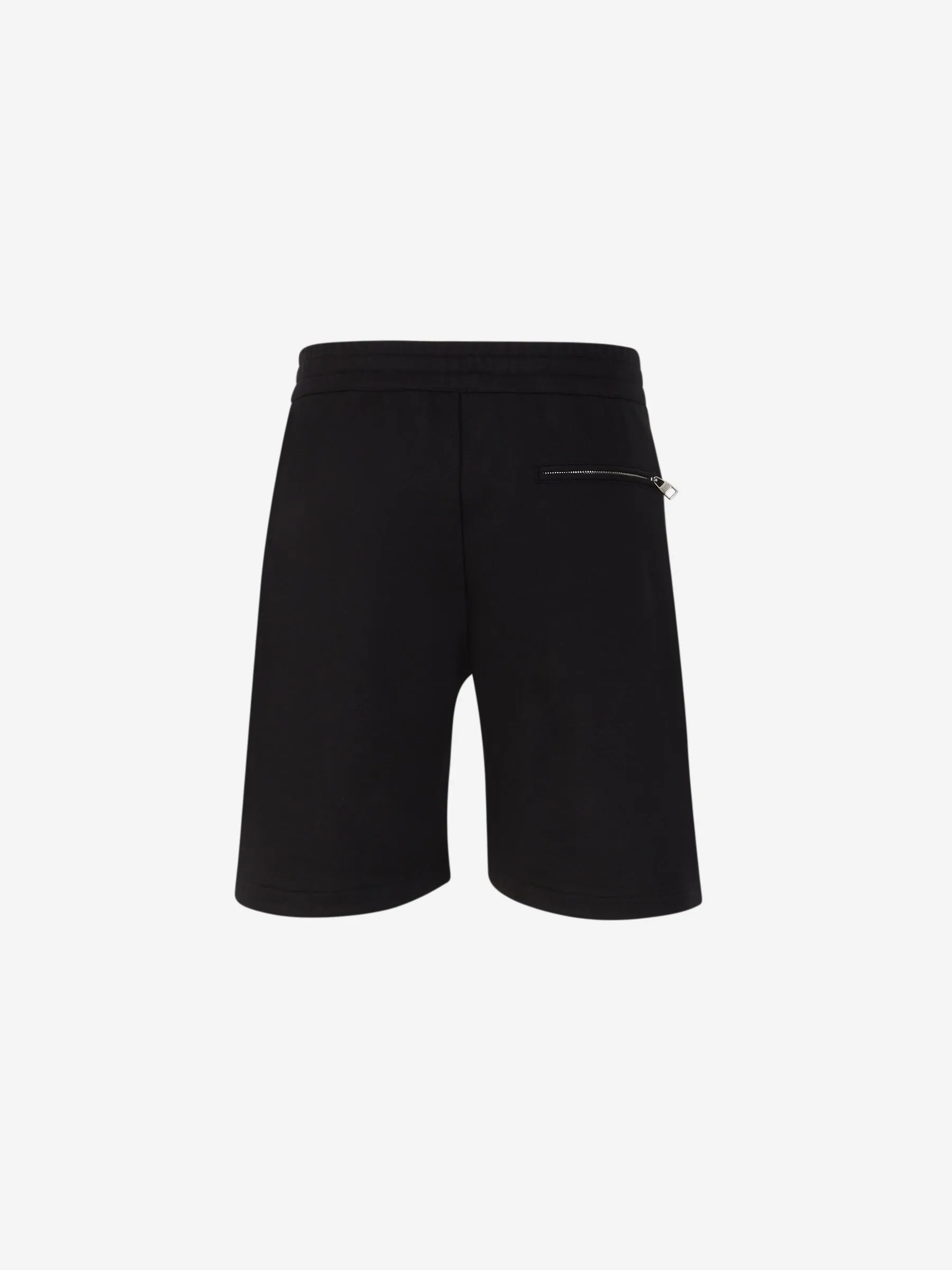 Alexander McQueen Logo Cotton Bermuda Shorts 