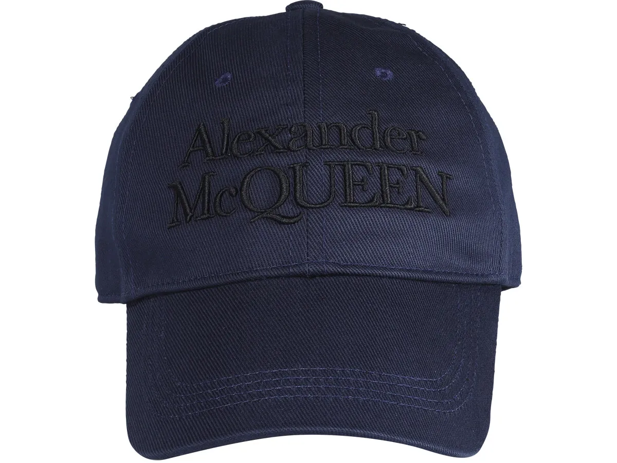 Alexander McQueen Logo Embroidered Cap