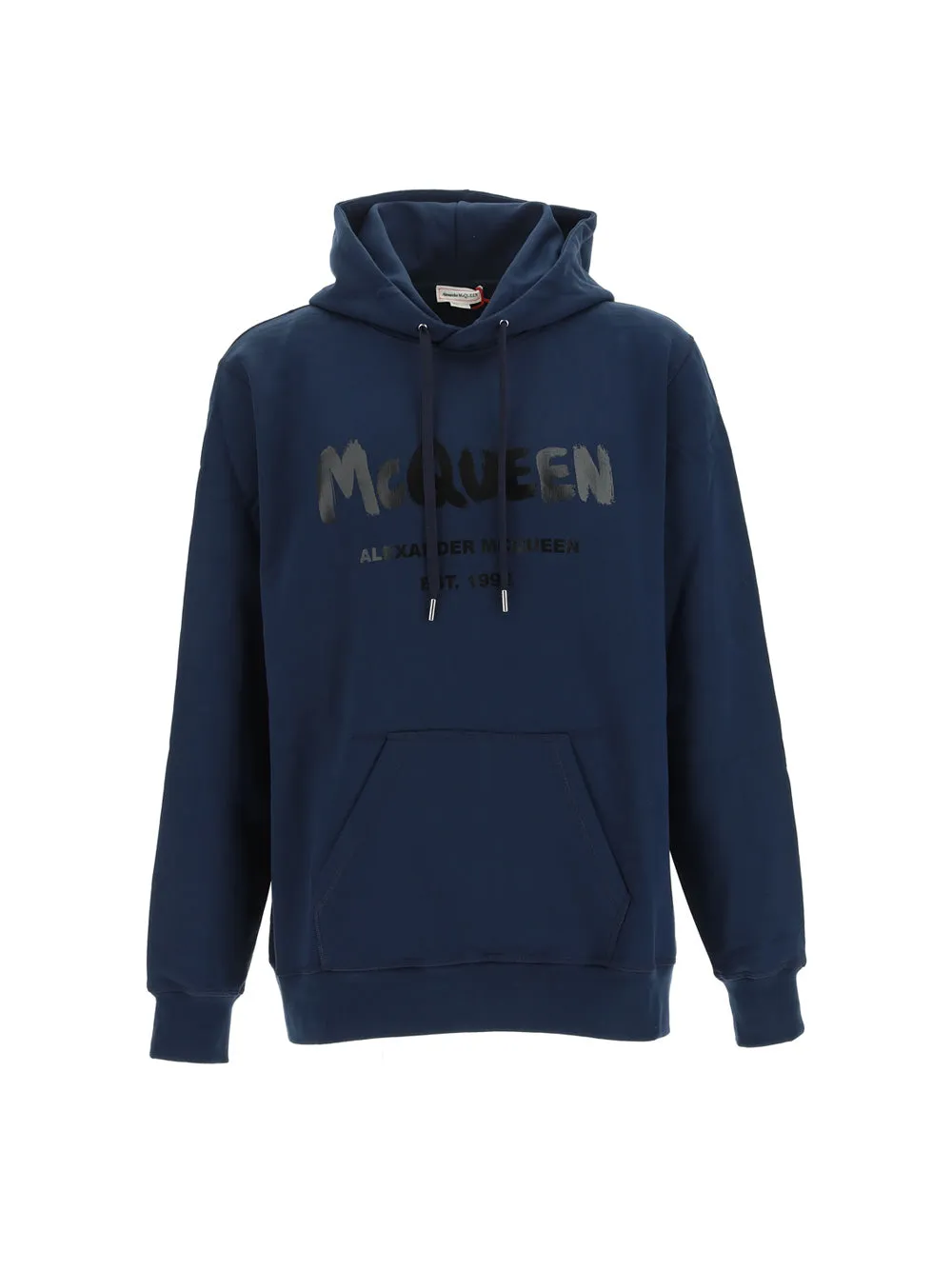 Alexander McQueen Logo Print Drawstring Hoodie