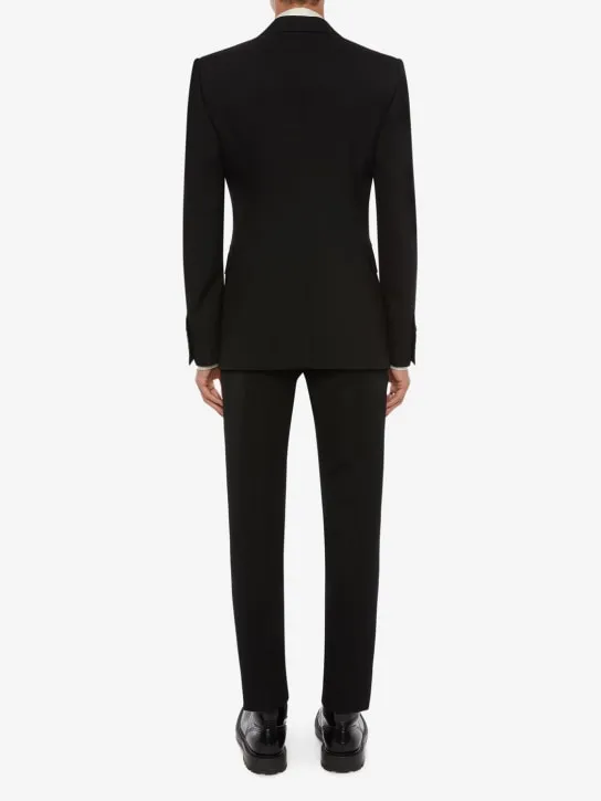 Alexander McQueen   Single breast wool gabardine blazer 