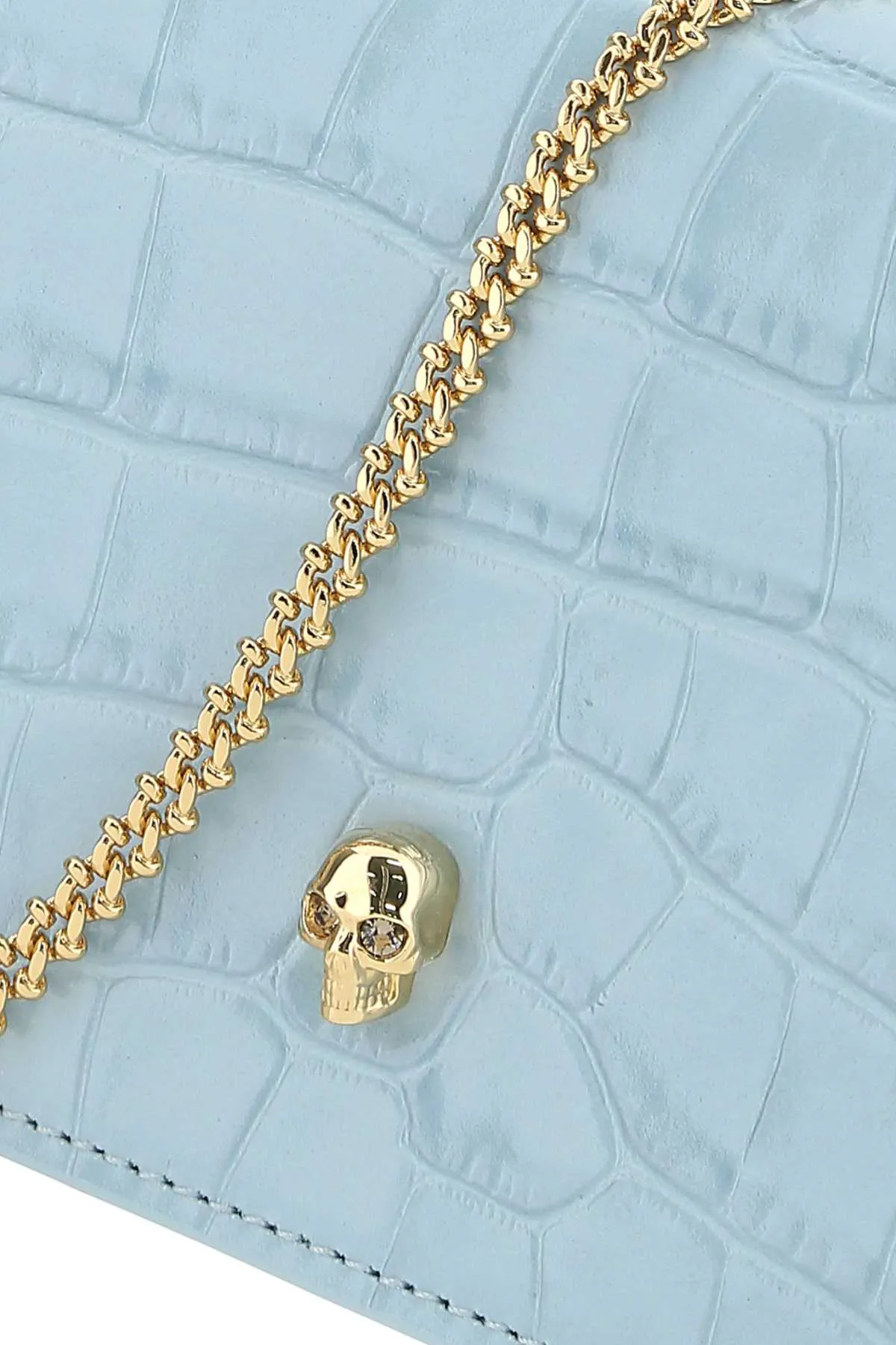 Alexander McQueen Skull Plaque Clutch Bag