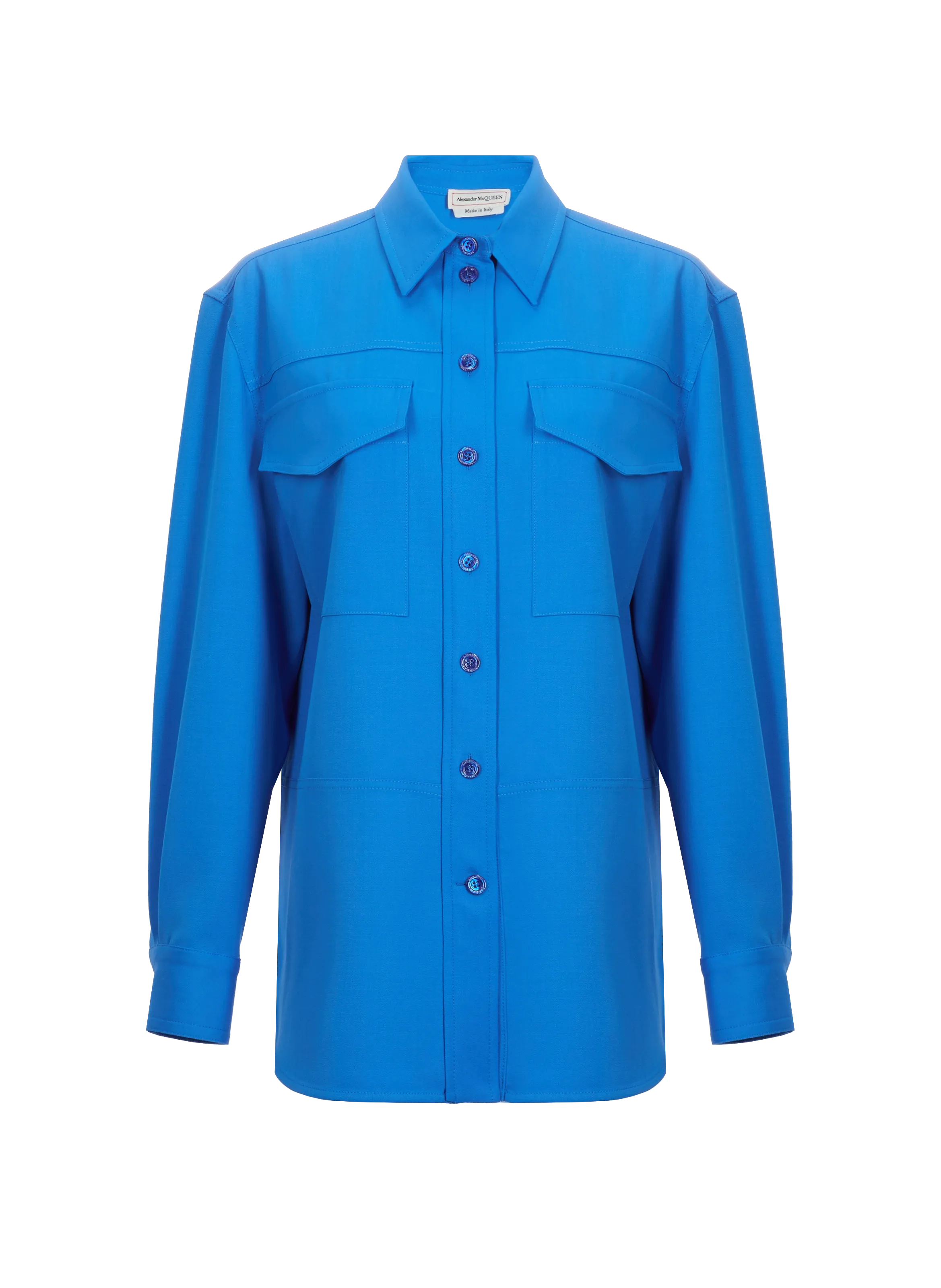 Alexander mcqueen  Wool shirt  - Blue