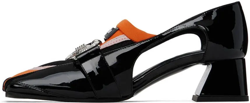 Ancuta Sarca Black & Orange Olga Heels