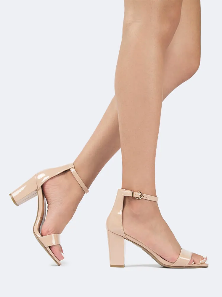 Ankle Strap Block Heels