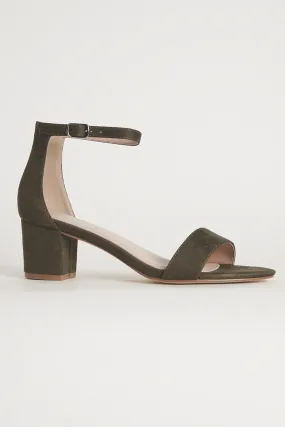 Ankle Strap Low Block Heels