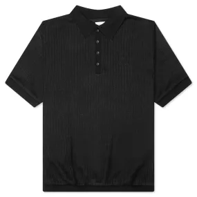 B-Summer Knit Polo Shirt - Black