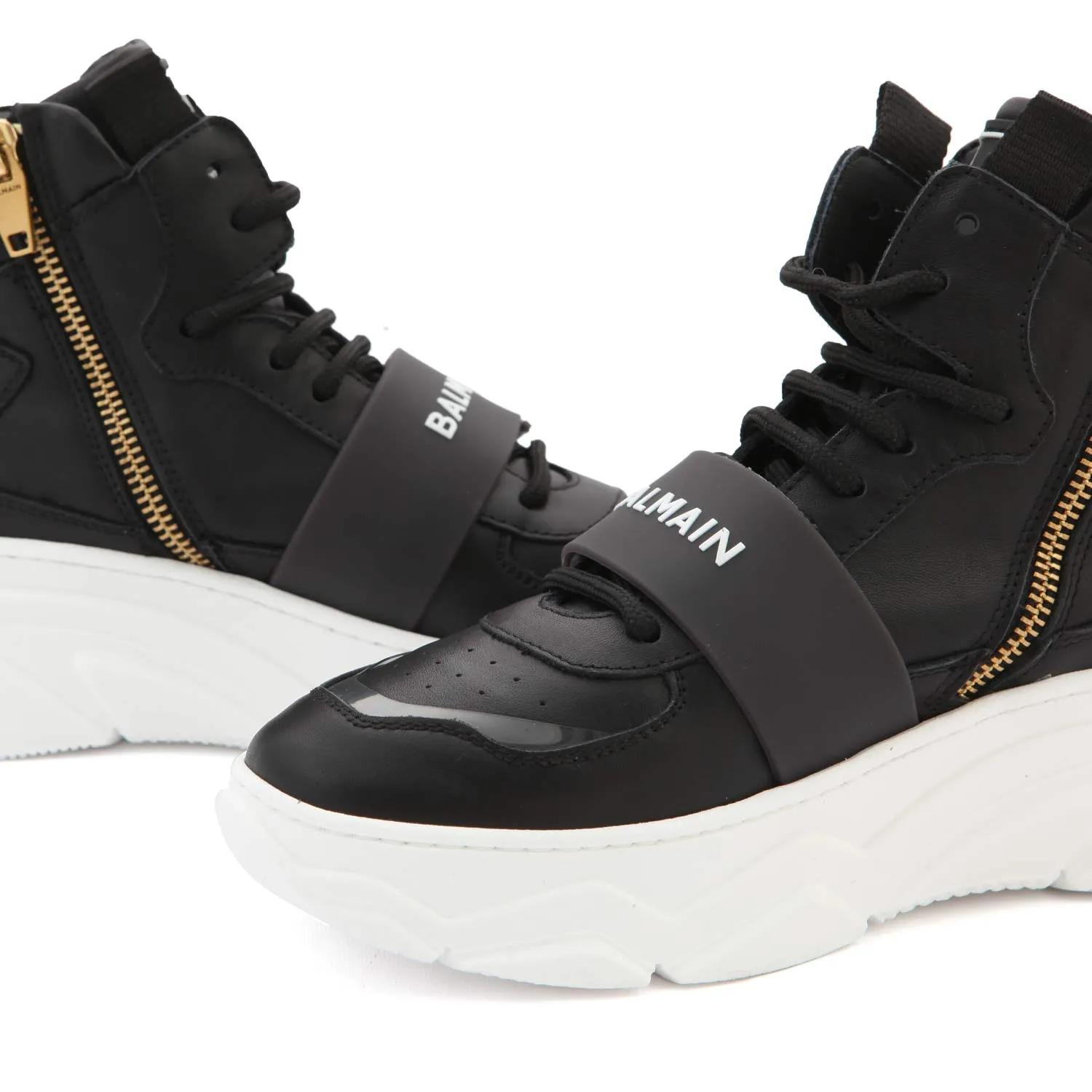 Balmain Unisex Black Teen B-Ball Sneaker