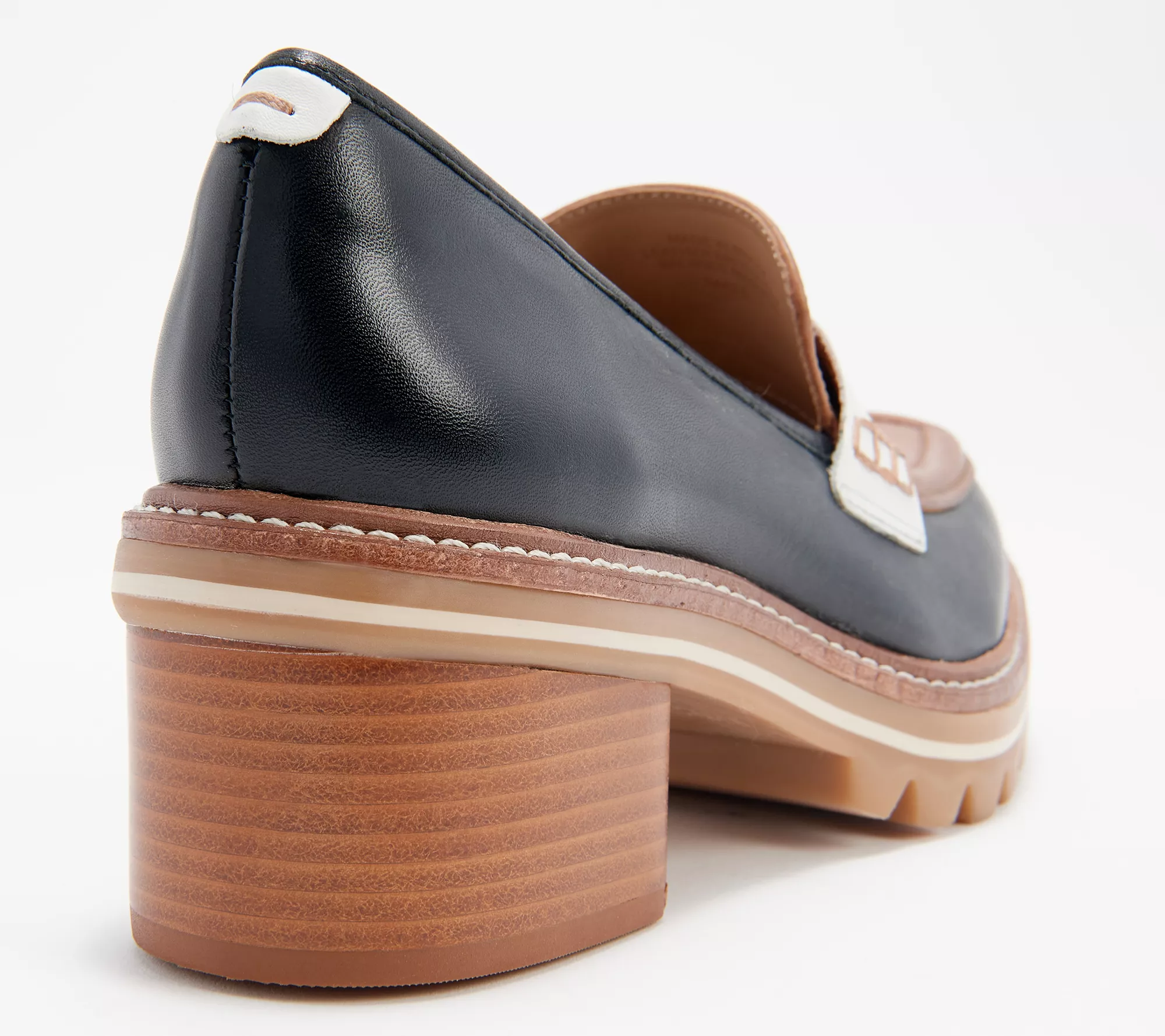 Bernardo Leather Lug Sole Platform Loafer - Selma