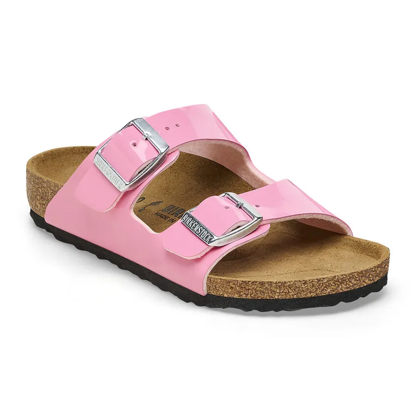 Birkenstock Kid’s Arizona Slip On Sandals-Patent Candy Pink