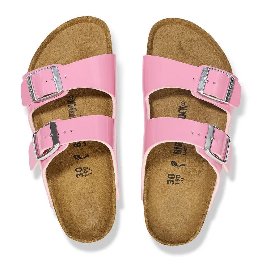 Birkenstock Kid’s Arizona Slip On Sandals-Patent Candy Pink