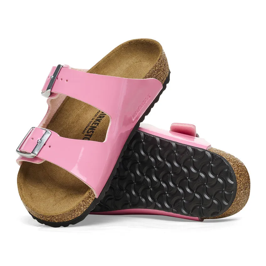 Birkenstock Kid’s Arizona Slip On Sandals-Patent Candy Pink