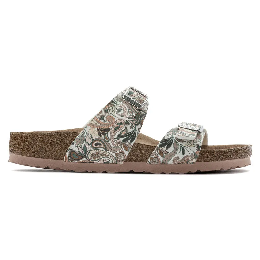 Birkenstock Women’s Sydney Vegan Slide Sandals-Paisley Light Rose **Regular Width**