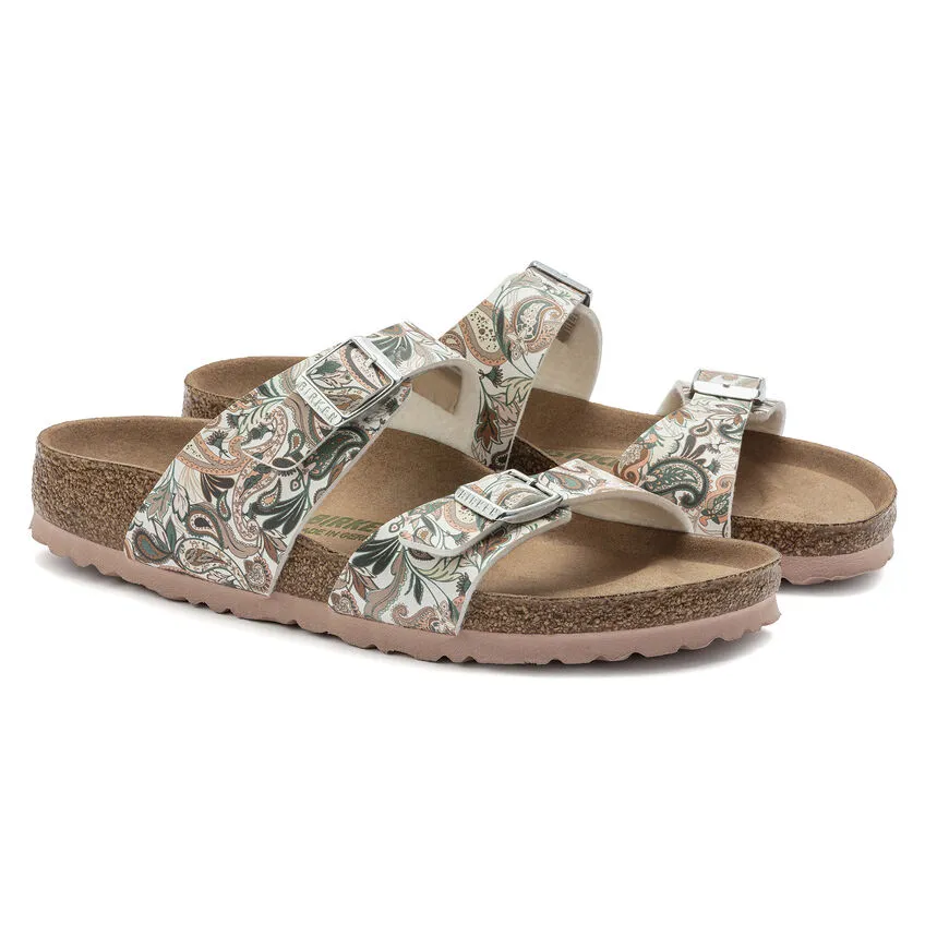 Birkenstock Women’s Sydney Vegan Slide Sandals-Paisley Light Rose **Regular Width**